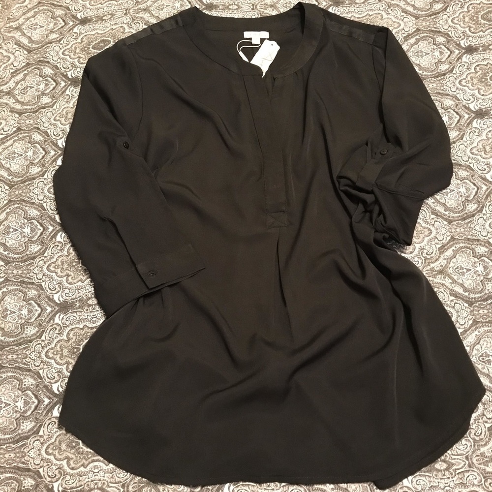 Antilia Femme 3/4 Tab Sleeve Blouse XL  ~  NWT